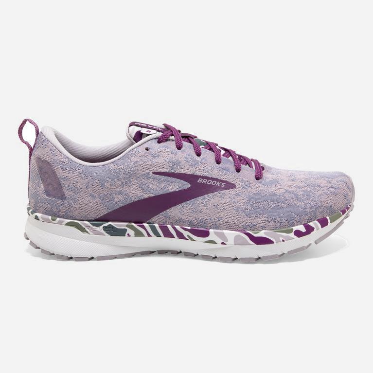 Brooks Revel 4 Israel - Women's Road Running Shoes - White/Wood Violet/Iris (95631-BVGT)